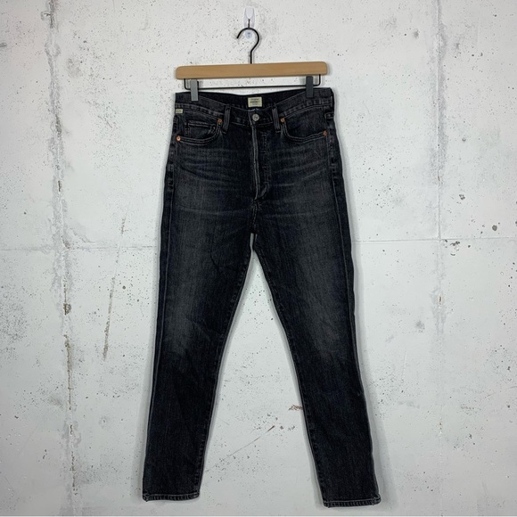 Citizens Of Humanity Olivia High Rise Slim Ankle Button Fly Jeans Size 28 - Picture 3 of 12